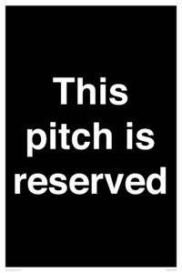 This pitch is reserved